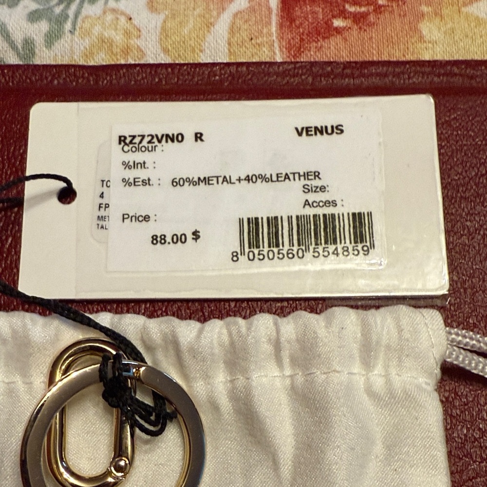Furla NWT Black and Gold Bear Keychain with little bag. - Picture 6 of 16